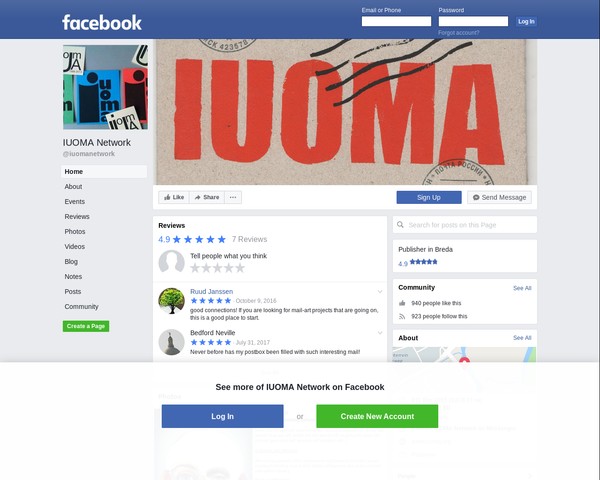 IUOMA network on Facebook