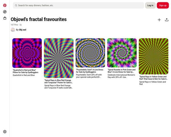 Objowl's Fractal Art Pinterest site