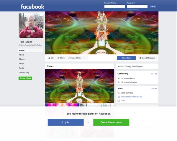 facebook artist site