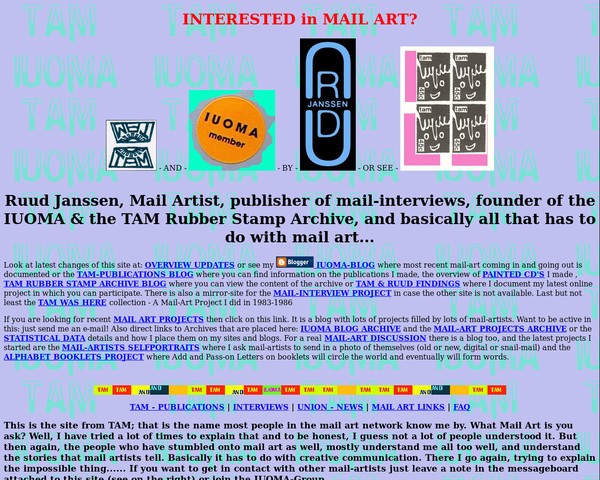 The old IUOMA website from 1996 