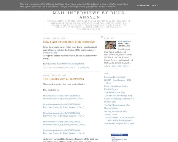 Mail-Interviews by Ruud Janssen