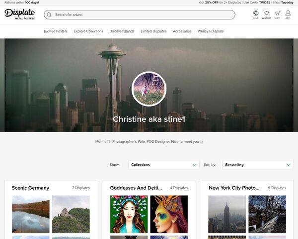 Christine aka stine1 on Displate