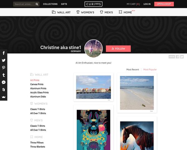 Christine aka stine1 on Curioos