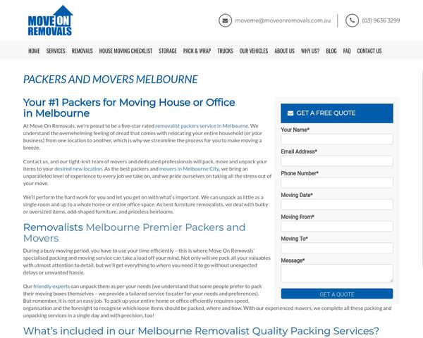 Packers Boxes For Moving and Movers Melbourne