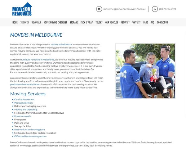 Movers In Melbourne and Moving Services Melbourne
